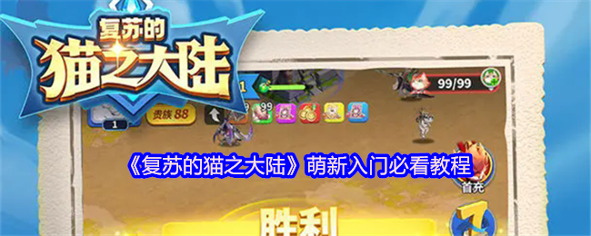 复苏猫之大陆萌新入门必看教程