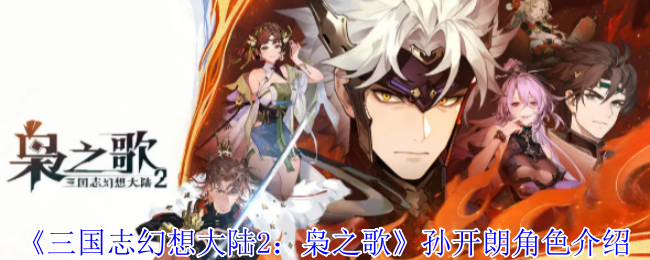 三国奇幻大陆2:孙开朗的角色介绍