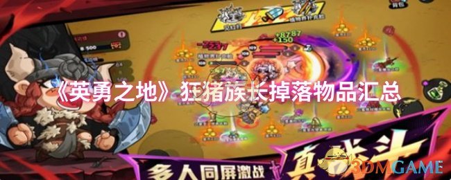 英勇之地狂猪族长掉落物品汇总