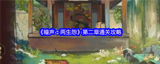 瞳孔声:两个怨恨第二章通关策略