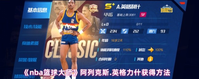 nba篮球大师阿列克斯