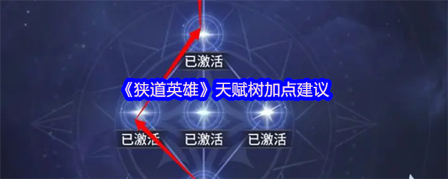 狭道英雄天赋树怎么点?