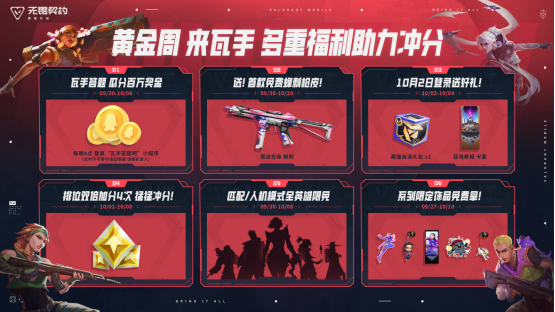 《无畏契约手游》黄金周福利重磅来袭，答题瓜分百万好礼！