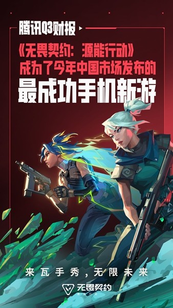 腾讯Q3业绩延续增长势头，瓦手成为年度最成功新游