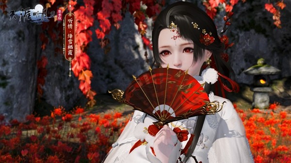 天刀手游冬日梅花主题外观细节首曝，梅落衣间香满袖，凌寒傲雪暗香来