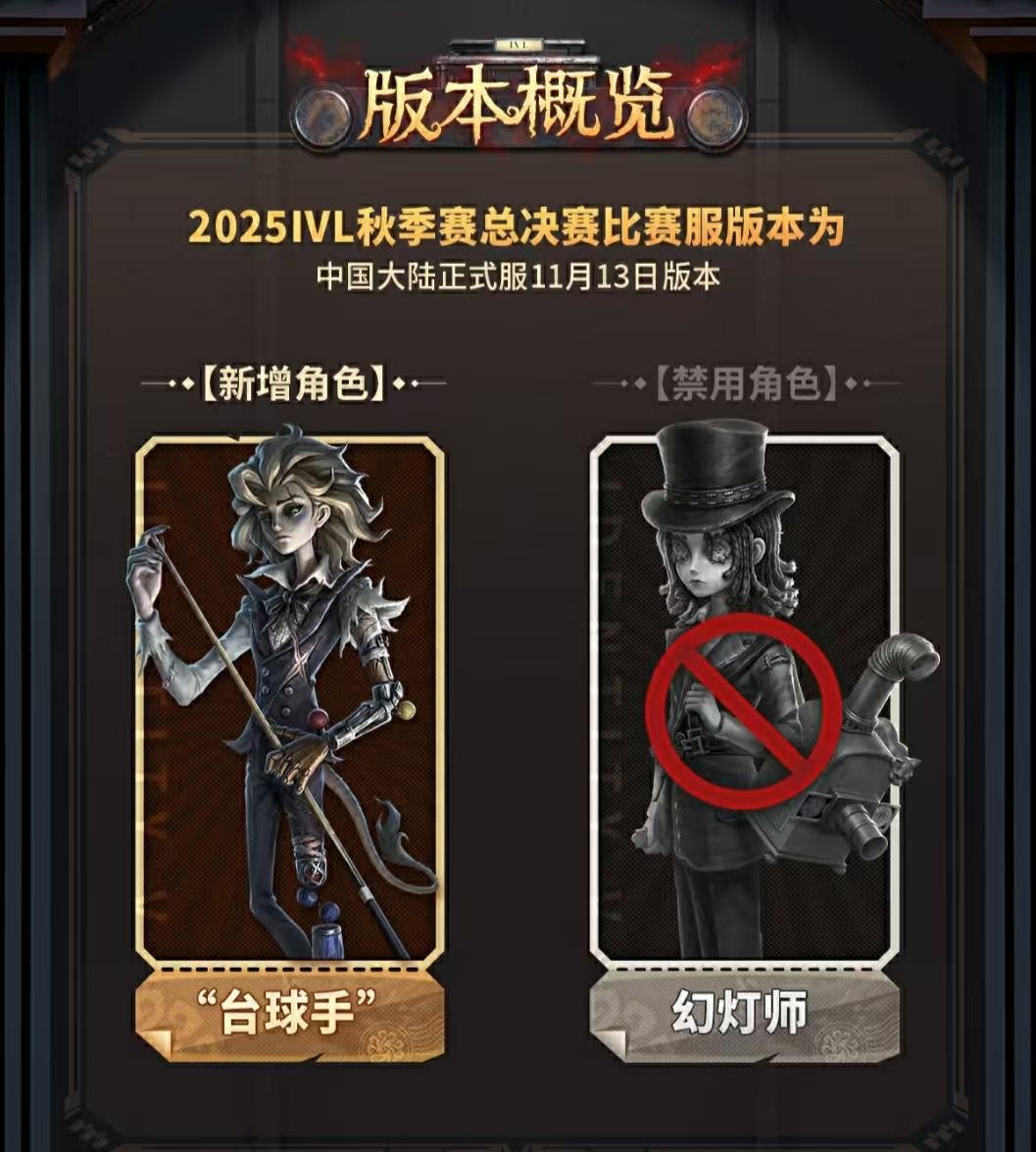 岁末逐光，一决高下！《第五人格》2025IVL秋季赛总决赛竞逐一触即发