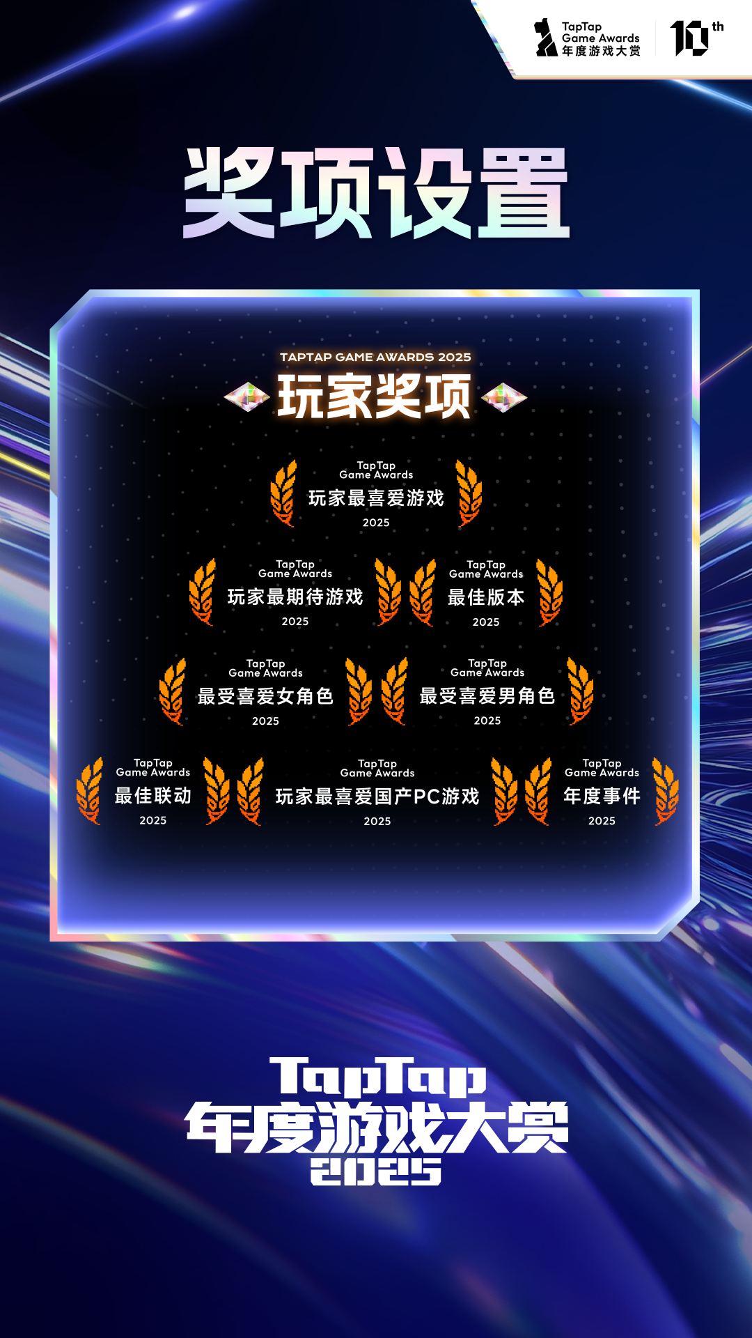 倒计时1天！2025TapTap年度游戏大赏玩家奖投票即将结束