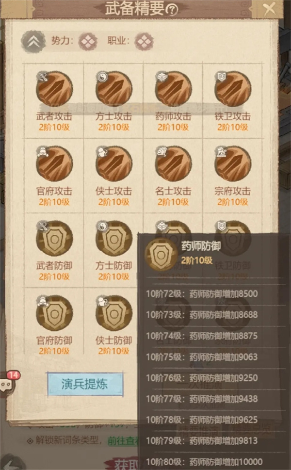 这城有良田武备系统战力提升指南