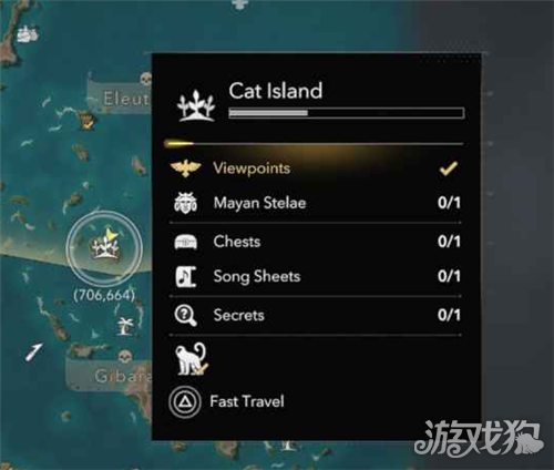 《刺客信条黑旗》猫岛全收集指南
