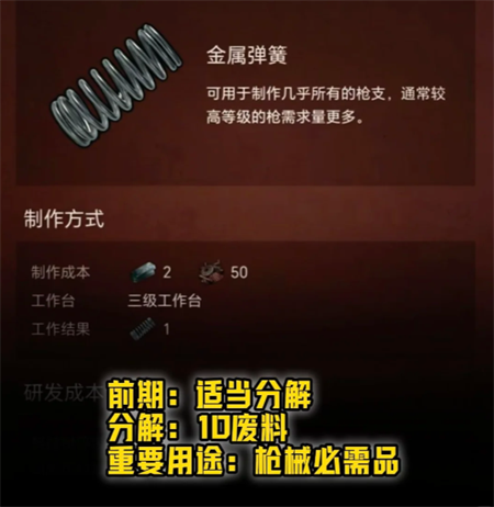 失控进化各物资分解说明